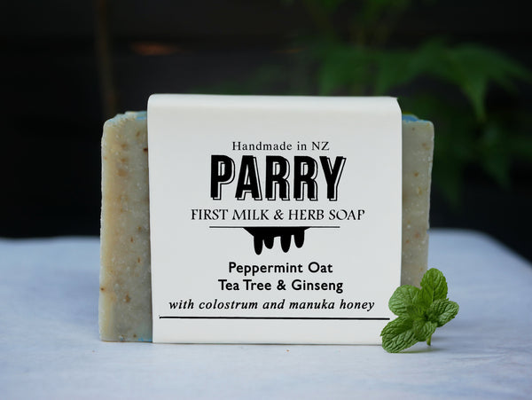 Peppermint Oat Soap              Handmade in New Zealand