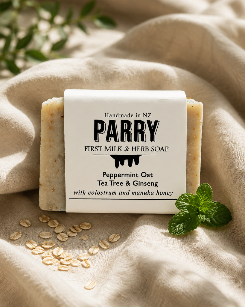 Peppermint Oat Soap              Handmade in New Zealand