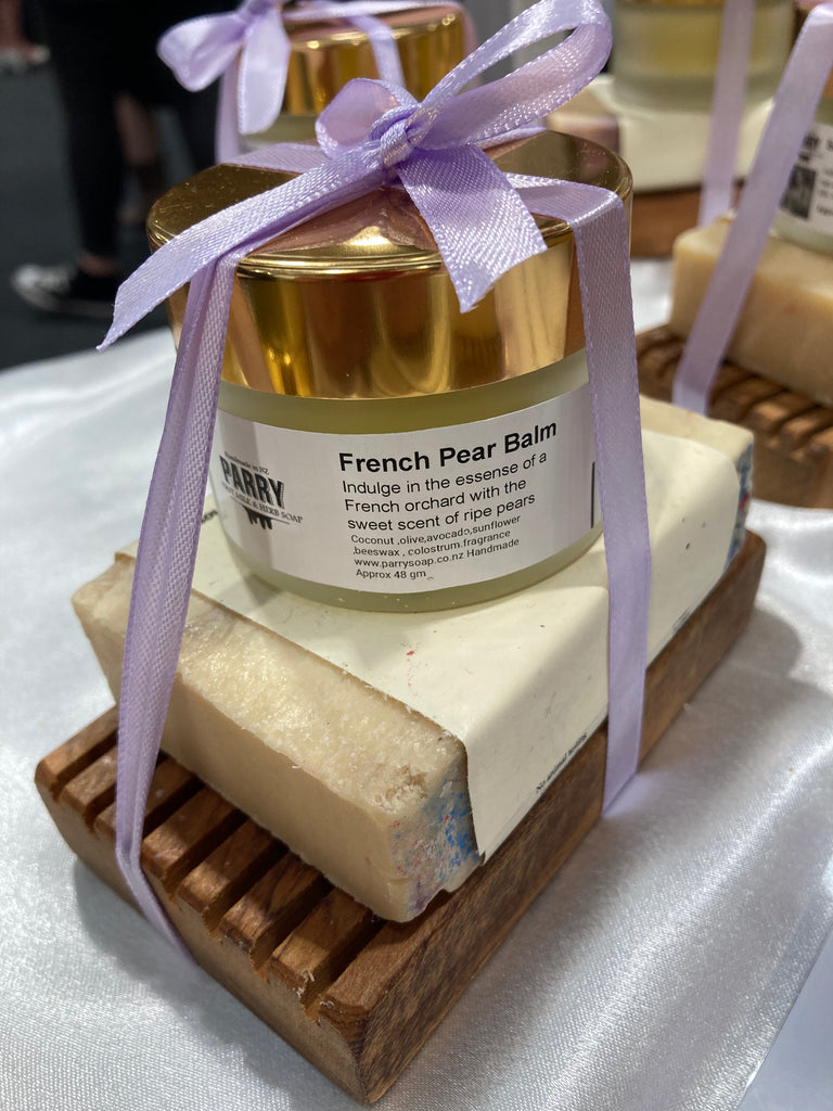 French Pear- Balm Soap Combo on Dish