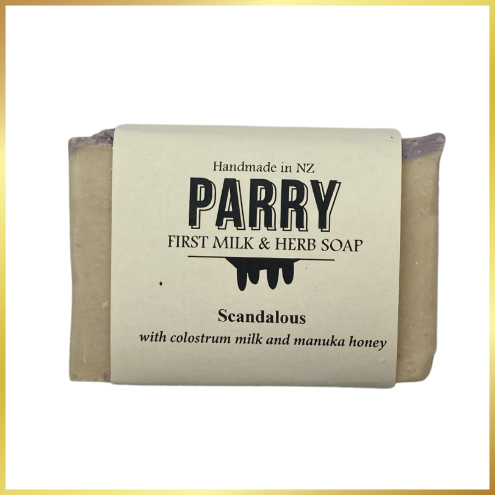 Scandalous Soap - Gorgeous fragrance, sensitive skin, fragrance lasts for ages, really nice on my skin, creaminess of the bar - By Parry Soap Company, New Zealand