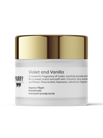 Violet & Vanilla Moisturising Balm by Parry Soap Co - Handmade in New Zealand