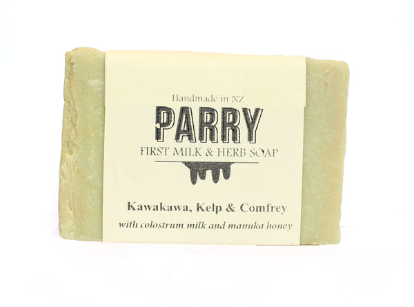 Kawakawa, Kelp & Comfrey - Sensitive skin friendly, Parry Soap, New Zealand