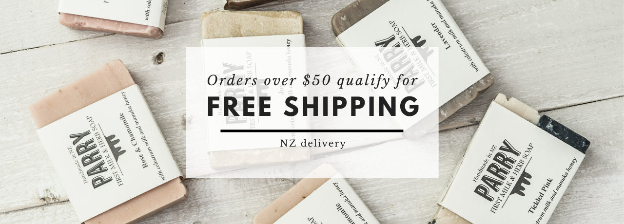 Free shipping on orders at Parry Soap Co.